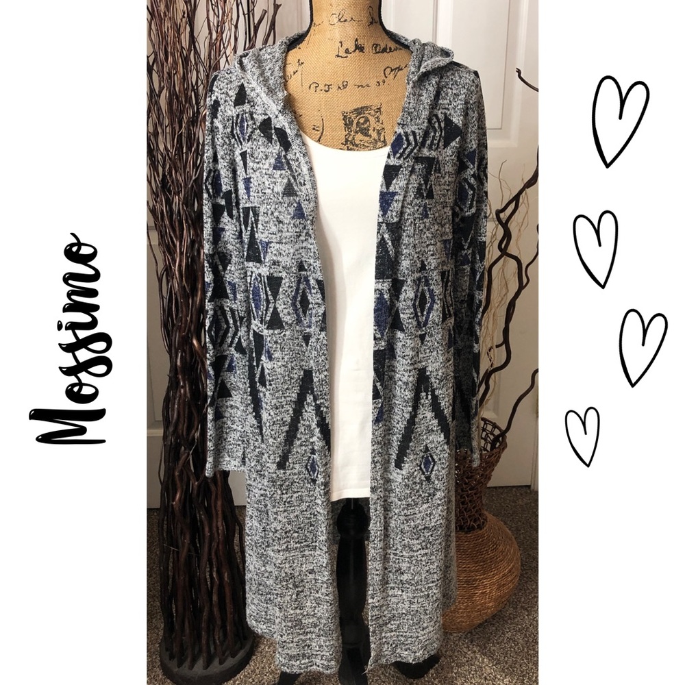 Mossimo Long Length Open Front Cardigan Sz. L/XL